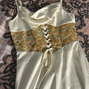 Cute Corset Silk Dress